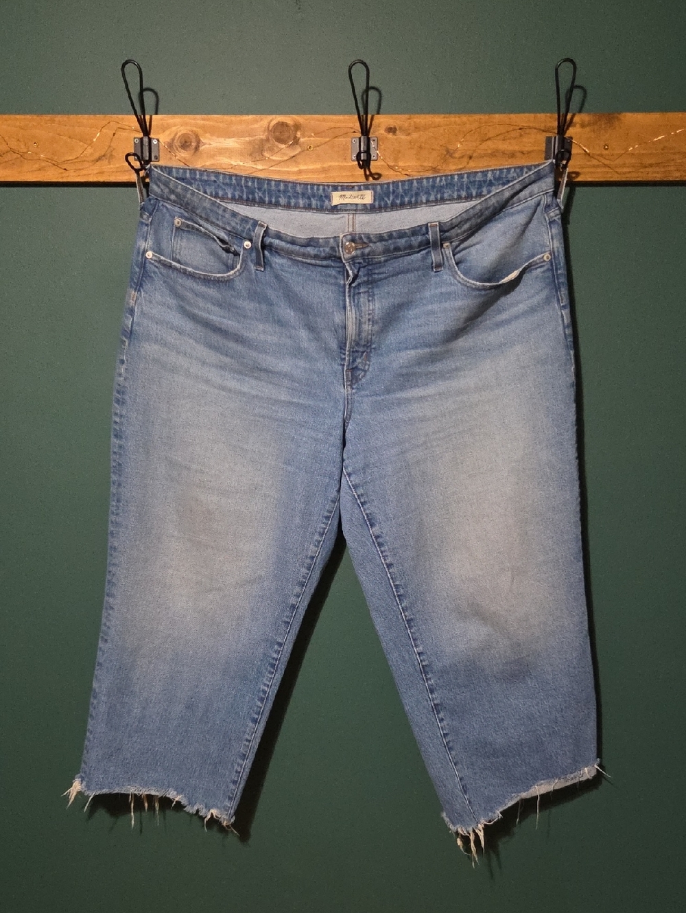 Madewell Light Wash Perfect Vintage Wide Leg Crop Ankle Jeans